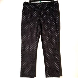 Intro Jonathan Ross Pants Capri Size 8 Black white